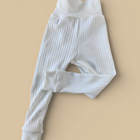 WIDE RIB Leggings Off-White