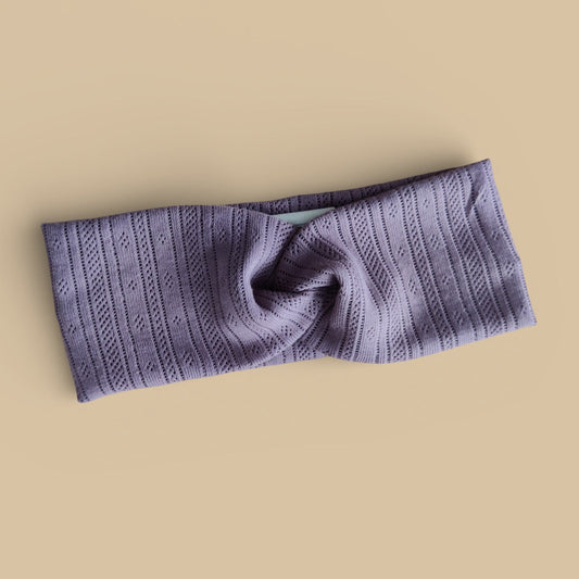 Headband Pointelle Mauve