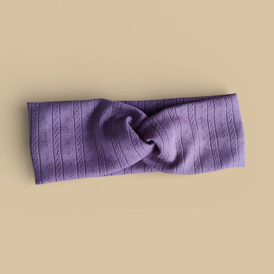 Headband Pointelle Grape