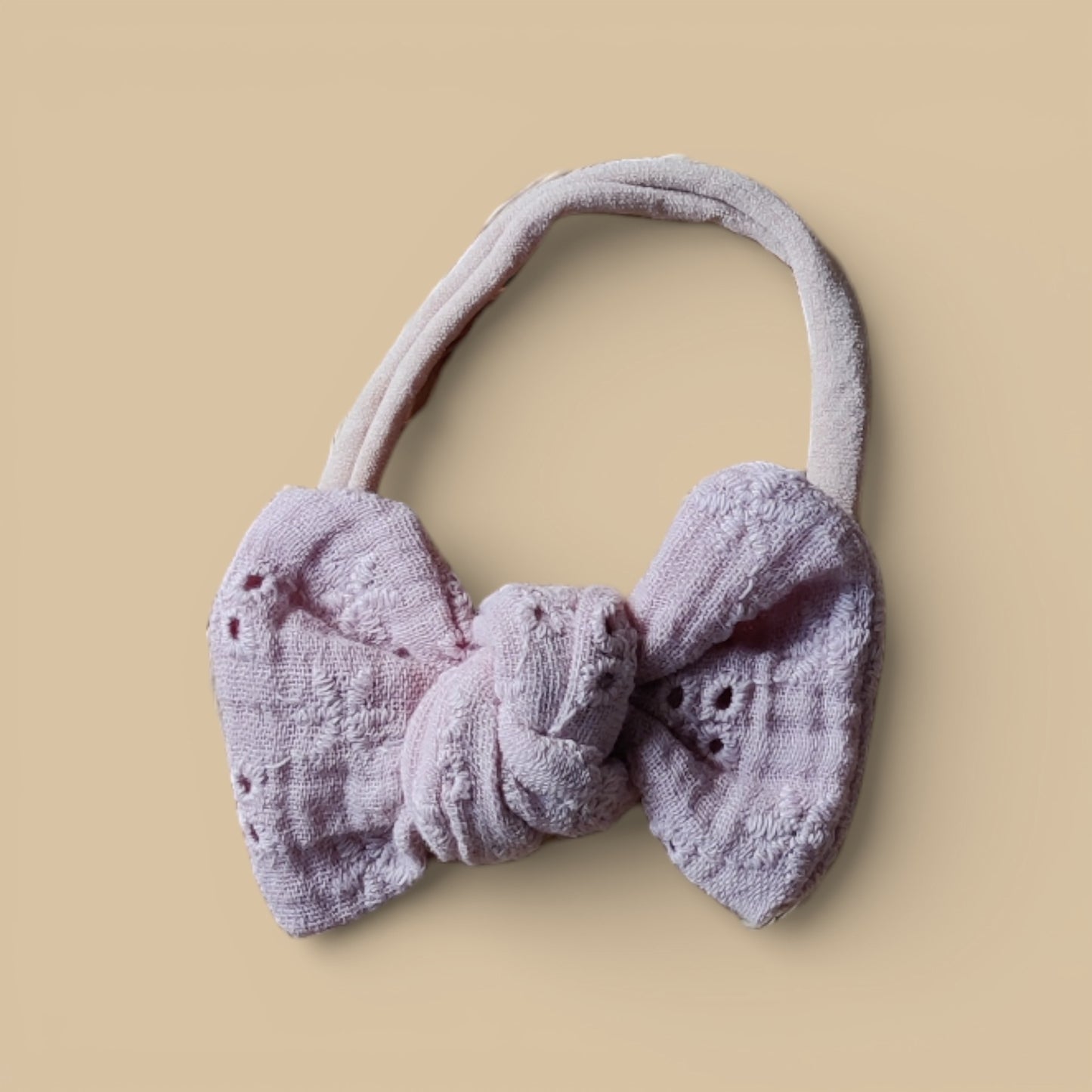 Cute Bow Muslin Embroidery